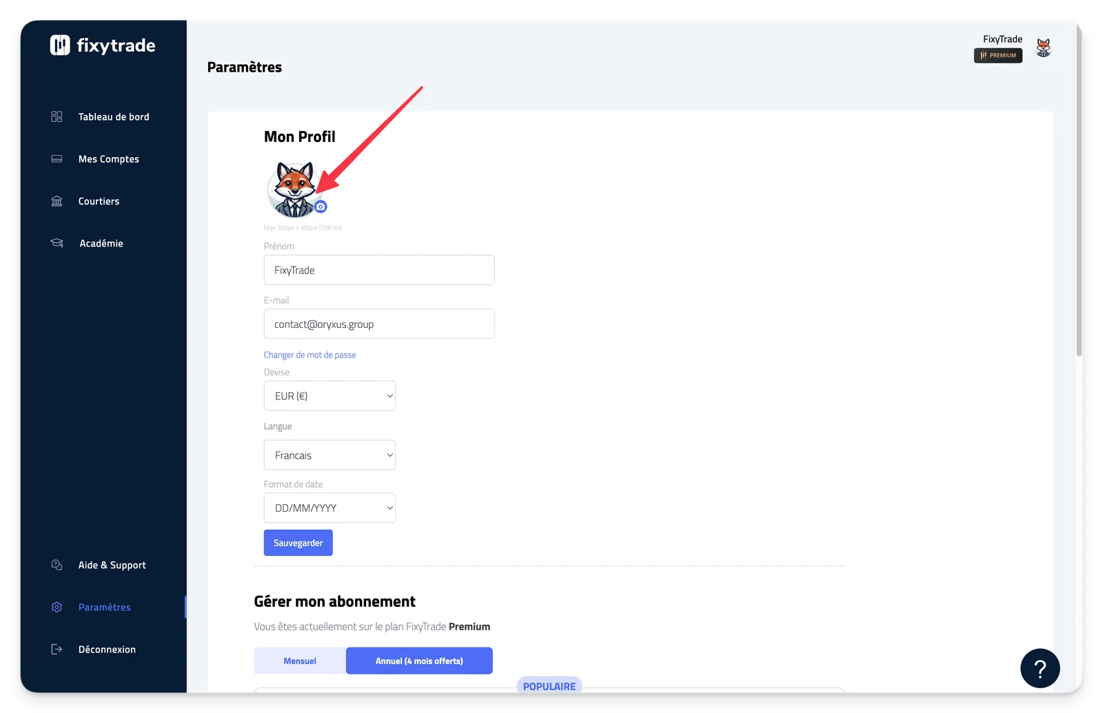 - Étape 2 : Cliquez sur l'icône d'appareil photo pour sélectionner une image à importer.